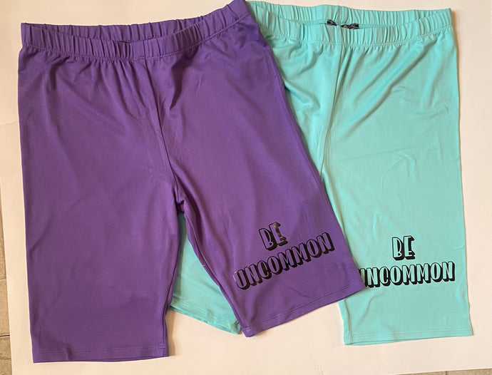 “Be Uncommon” Bikers shorts